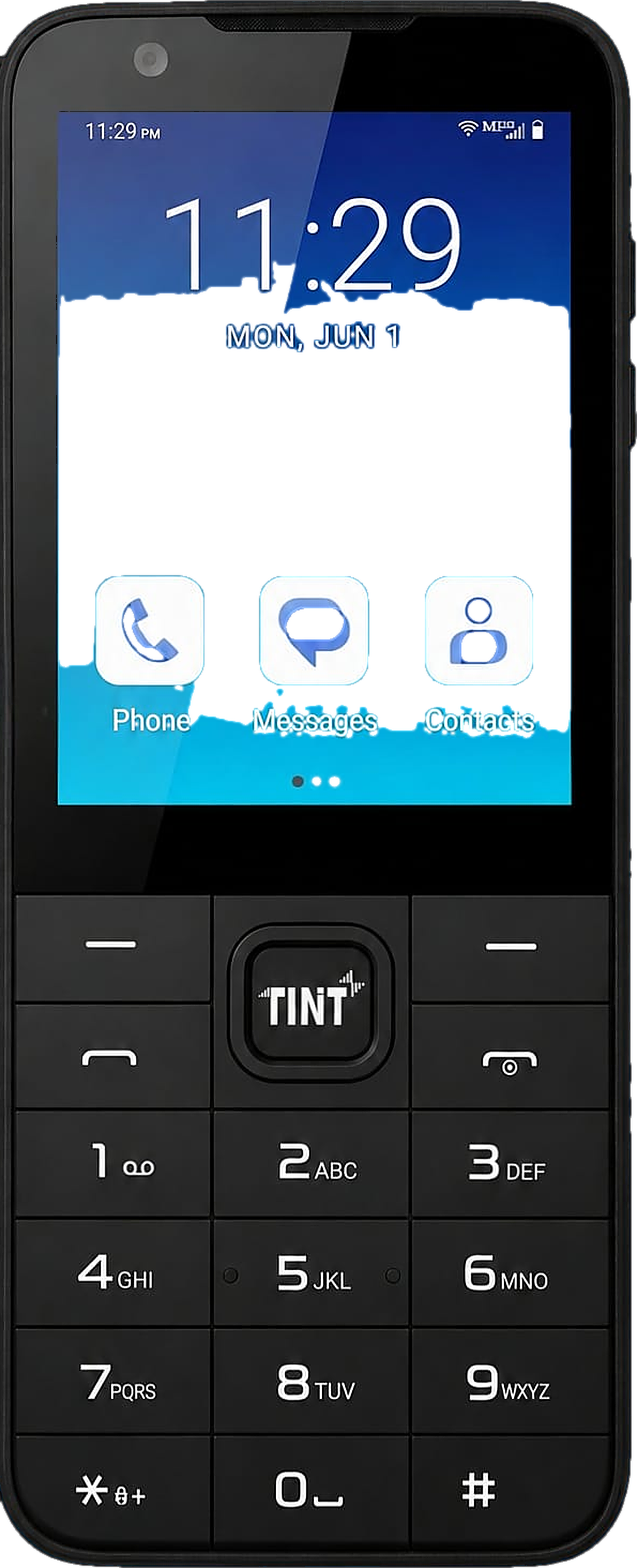 The TINT phone showing the Tint App Store